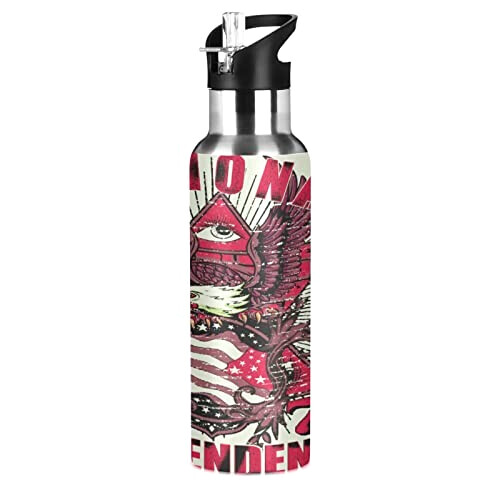 Gourde Aigle art mode sport inox sans bpa isotherme double paroi paille 600 ml