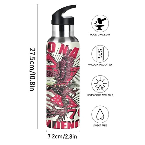 Gourde Aigle art mode sport inox sans bpa isotherme double paroi paille 600 ml variant 0 
