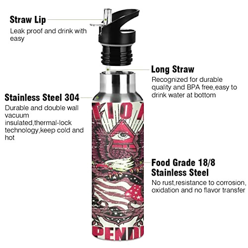 Gourde Aigle art mode sport inox sans bpa isotherme double paroi paille 600 ml variant 1 