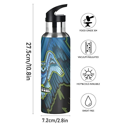 Gourde Aigle art mode sport inox sans bpa isotherme double paroi paille 600 ml variant 0 