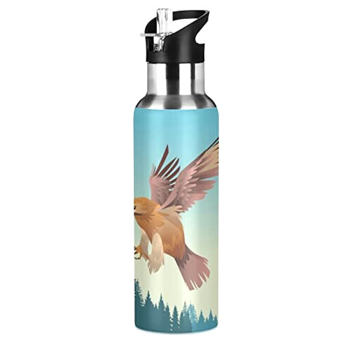 Gourde Aigle art mode sport inox sans bpa isotherme double paroi paille 600 ml