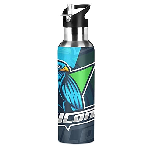 Gourde Aigle art mode sport inox sans bpa isotherme double paroi paille 600 ml