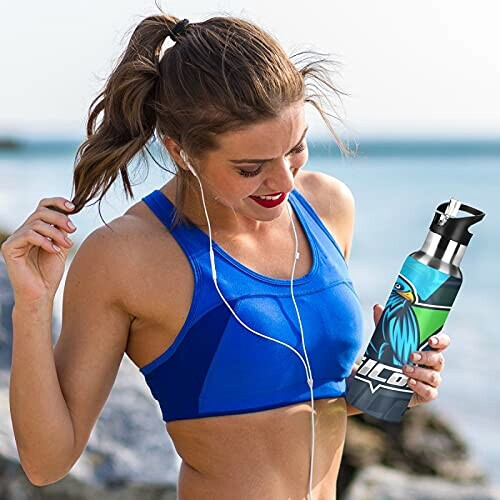 Gourde Aigle art mode sport inox sans bpa isotherme double paroi paille 600 ml variant 4 