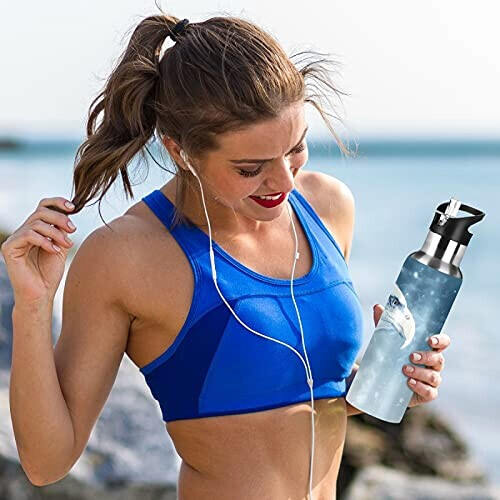 Gourde Aigle art mode sport inox sans bpa isotherme double paroi paille 600 ml variant 4 