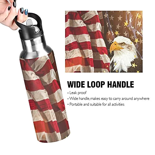 Gourde Aigle art mode sport inox sans bpa isotherme double paroi paille 600 ml variant 2 