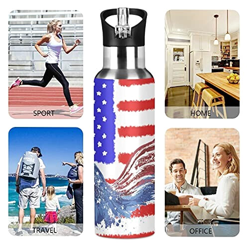 Gourde Aigle art mode sport inox sans bpa isotherme double paroi paille 600 ml variant 3 