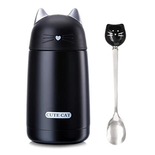 Gourde Chat noir(oz) plastique sans bpa double paroi