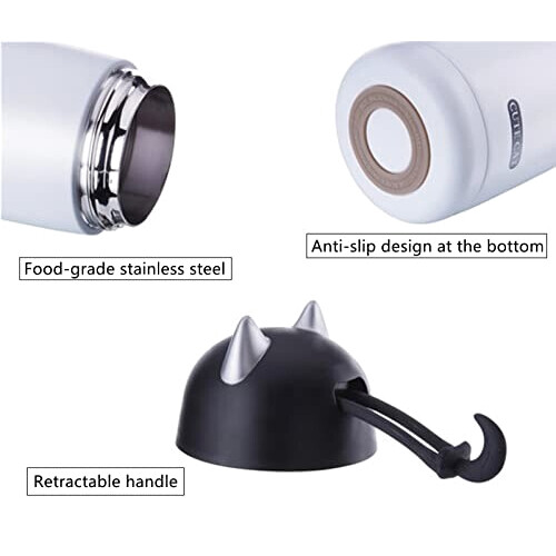 Gourde Chat noir(oz) plastique sans bpa double paroi variant 1 