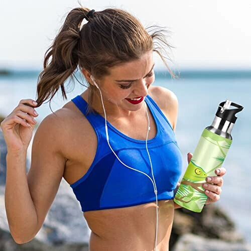Gourde Caméléon inox isotherme double paroi paille 600 ml variant 4 