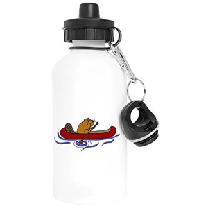 Gourde Castor blanc aluminium 600 ml