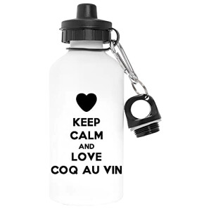 Gourde Coq blanc aluminium 600 ml