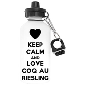 Gourde Coq blanc aluminium 600 ml