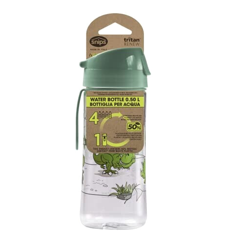 Gourde Dinosaure verte plastique sans bpa variant 3 