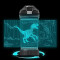 Gourde Raptor - Dinosaure - transparente sans bpa 3D - miniature variant 8