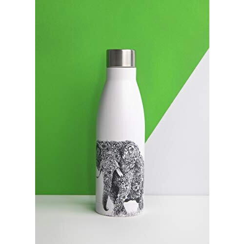 Gourde Éléphant blanc plastique isotherme double paroi 500 ml variant 1 