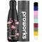 Gourde Flamant rose flamant - noir plastique sans bpa isotherme 500 ml - miniature
