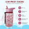 Gourde Flamant rose rose plastique sans bpa paille 400 ml - miniature variant 2