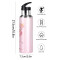 Gourde Flamant rose art mode sport inox sans bpa isotherme double paroi paille 600 ml - miniature variant 1