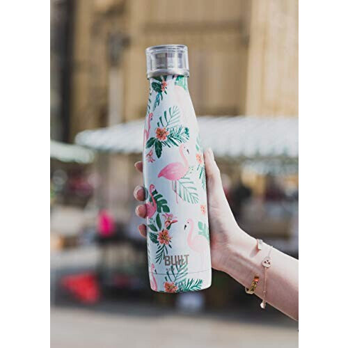 Gourde Flamant rose bleu inox isotherme double paroi 500 ml variant 0 