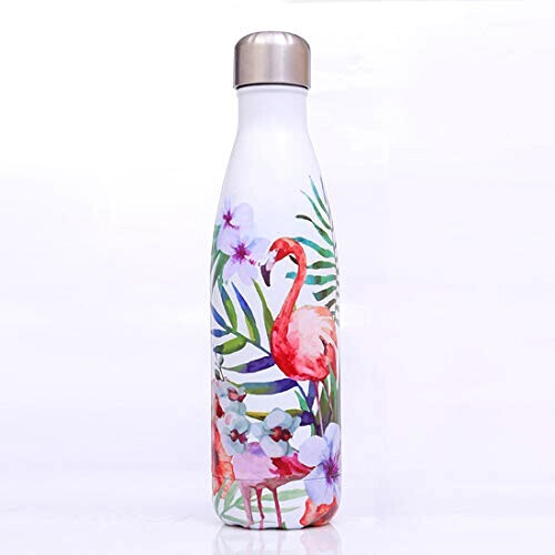 Gourde Flamant rose gros inox double paroi 500 ml