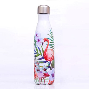 Gourde Flamant rose gros inox double paroi 500 ml