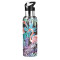 Gourde Flamant rose art mode sport inox sans bpa isotherme double paroi paille 600 ml - miniature