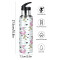 Gourde Flamant rose art mode sport inox sans bpa isotherme double paroi paille 600 ml - miniature variant 1