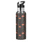 Gourde Flamant rose art mode sport inox sans bpa isotherme double paroi paille 600 ml - miniature