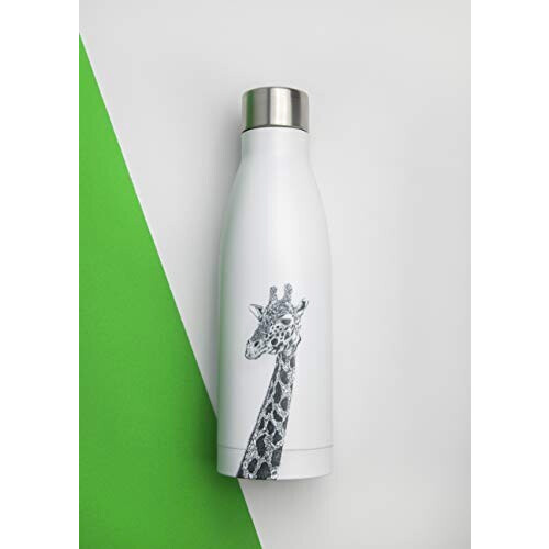 Gourde Girafe blanc plastique isotherme double paroi 500 ml variant 2 