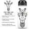 Gourde Girafe aztèque plastique sans bpa isotherme paille 540 ml - miniature variant 1
