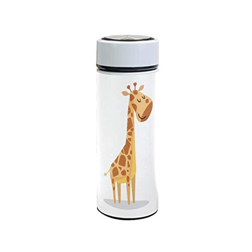 Gourde inox isotherme Bébé Girafe 500 ml Blanc