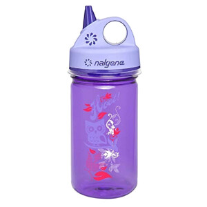 Gourde Hibou violet plastique sans bpa