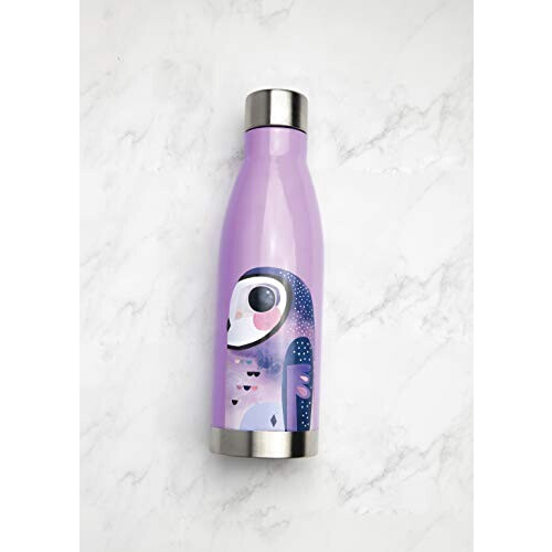 Gourde Hibou violet plastique isotherme 500 ml variant 1 