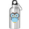 Gourde Hibou argenté. inox 400 ml - miniature