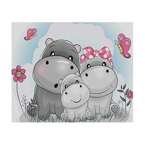 Gourde Hippopotame multicolore inox sans bpa isotherme double paroi 425 ml variant 3 