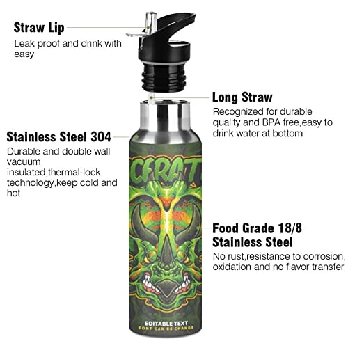 Gourde Hippopotame art mode sport inox sans bpa isotherme double paroi paille 600 ml variant 1 