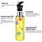 Gourde Hippopotame mode mignonne inox sans bpa isotherme double paroi paille 600 ml - miniature variant 2