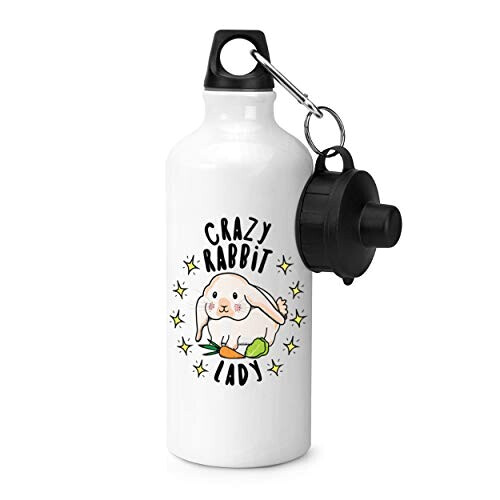 Gourde Lapin blanc métal 600 ml