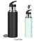 Gourde Léopard jaune inox sans bpa isotherme pliable paille 600 ml - miniature variant 2