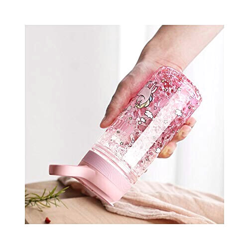 Gourde Licorne rose sans bpa paille 400 ml variant 2 