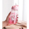 Gourde Licorne rose sans bpa paille 400 ml - miniature variant 7