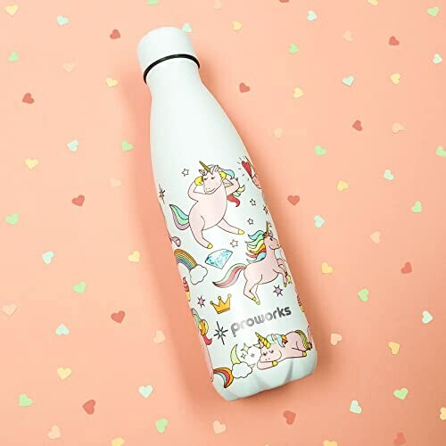 Gourde Licorne - blanc plastique sans bpa isotherme 500 ml variant 4 