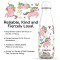 Gourde Licorne - blanc plastique sans bpa isotherme 500 ml - miniature variant 1