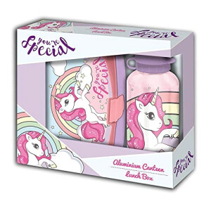 Gourde Licorne multicolore aluminium 500 ml