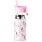 Gourde Licorne blanc / rose plastique sans bpa paille 350 ml - miniature variant 2