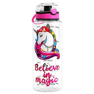 Gourde Licorne unicorn aluminium sans bpa 946 ml
