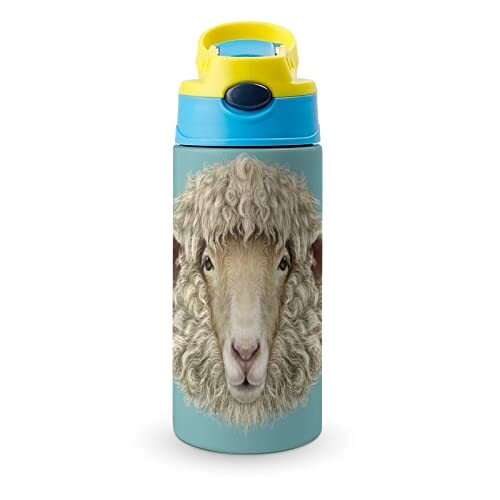 Gourde Mouton couleur inox isotherme double paroi 500 ml