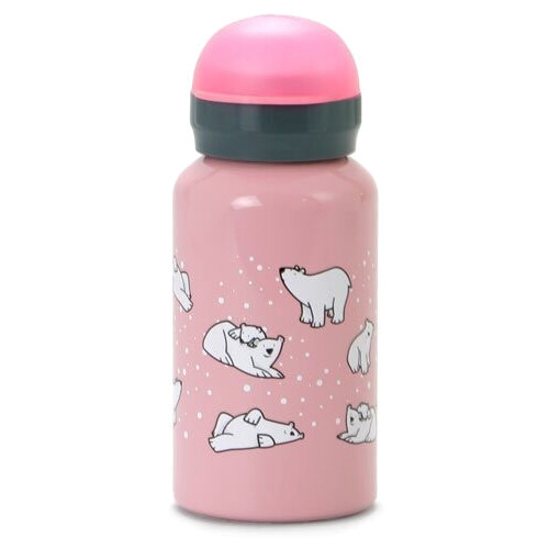 Gourde Ours rose aluminium