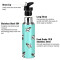 Gourde Panda art mode sport inox sans bpa isotherme double paroi paille 600 ml - miniature variant 2