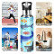Gourde Requin art mode sport inox sans bpa isotherme double paroi paille 600 ml - miniature variant 4